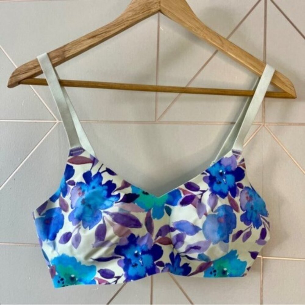 Knix Evolution V Neck Padded Bra Painted Floral